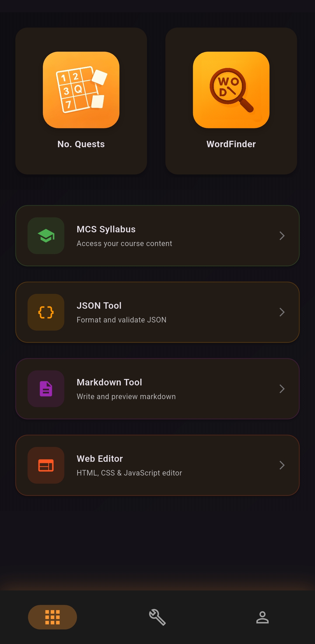 Home Screen