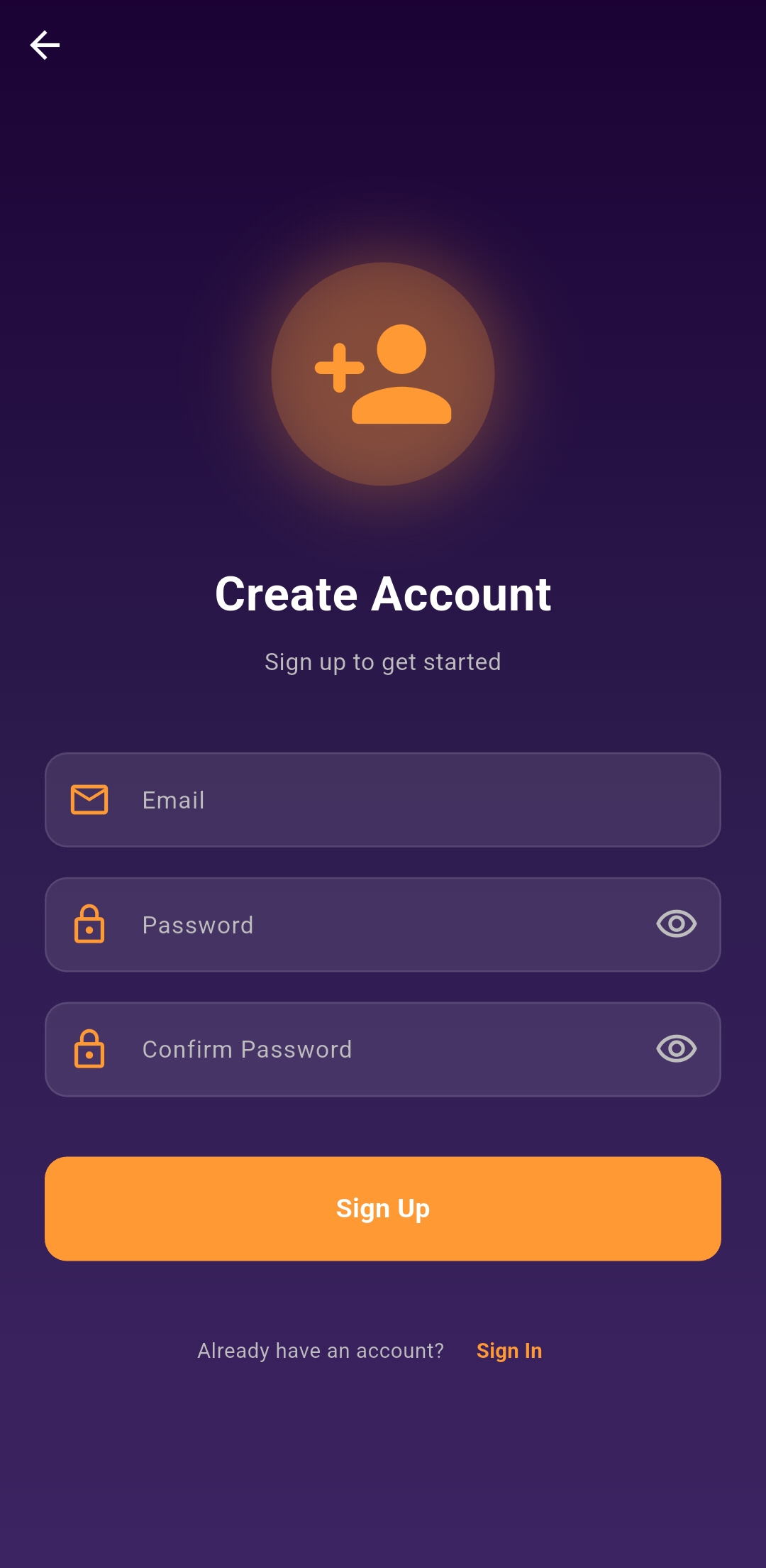 Signup Screen